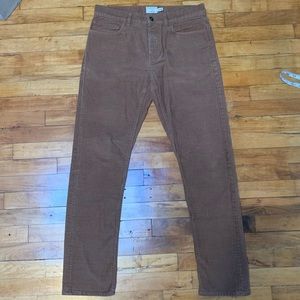 Club Monaco Men’s Khaki Brown Corduroy Pants 31w